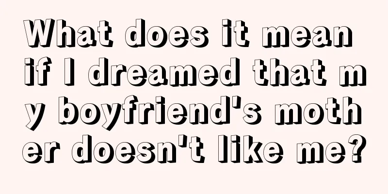 What does it mean if I dreamed that my boyfriend's mother doesn't like me?