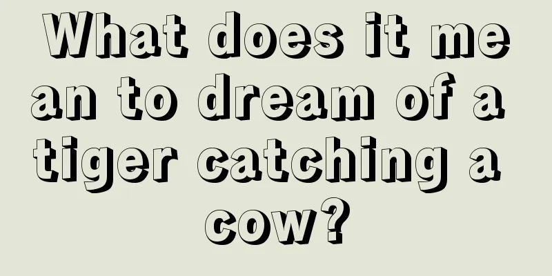 What does it mean to dream of a tiger catching a cow?