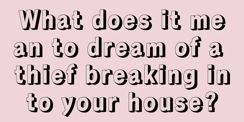 What does it mean to dream of a thief breaking into your house?