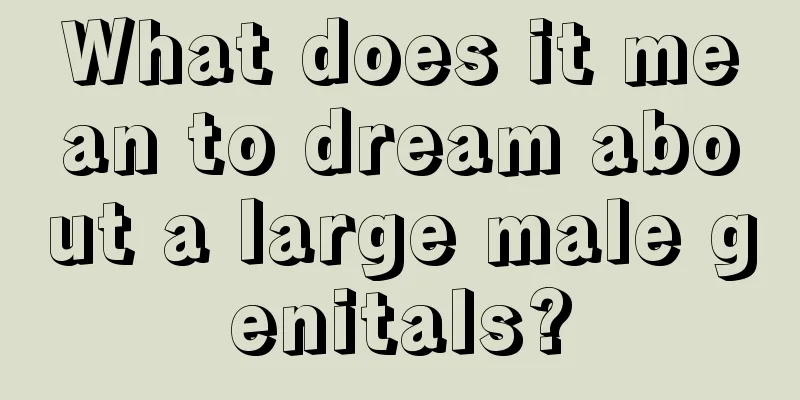 What does it mean to dream about a large male genitals?