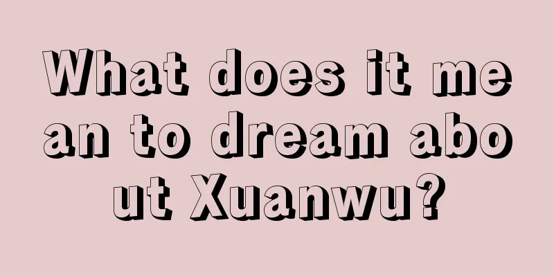 What does it mean to dream about Xuanwu?