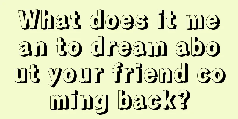 What does it mean to dream about your friend coming back?