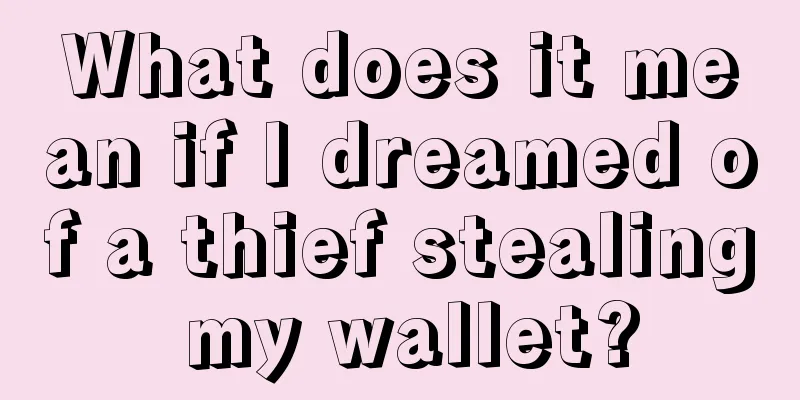 What does it mean if I dreamed of a thief stealing my wallet?