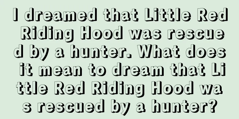 I dreamed that Little Red Riding Hood was rescued by a hunter. What does it mean to dream that Little Red Riding Hood was rescued by a hunter?