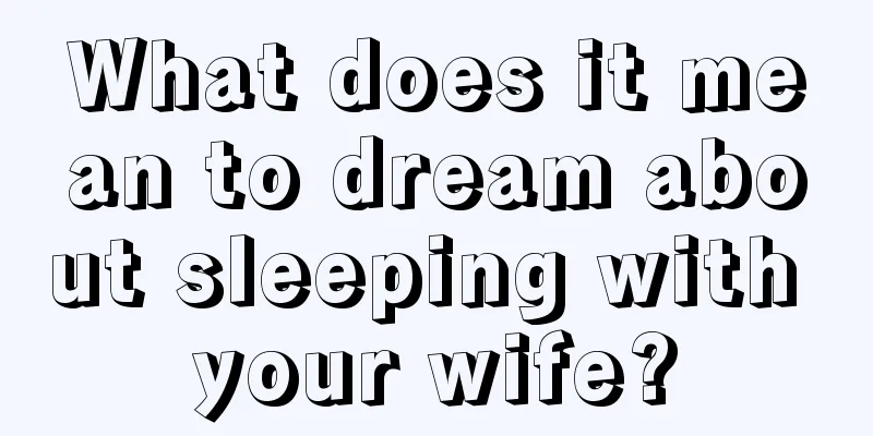 What does it mean to dream about sleeping with your wife?