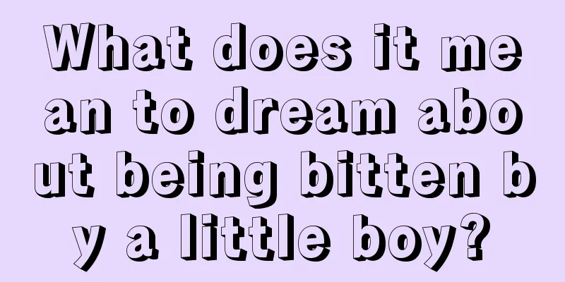 What does it mean to dream about being bitten by a little boy?