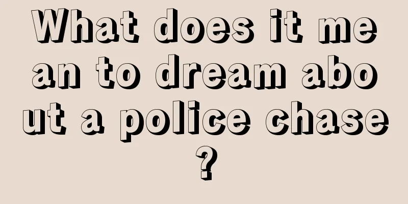 What does it mean to dream about a police chase?