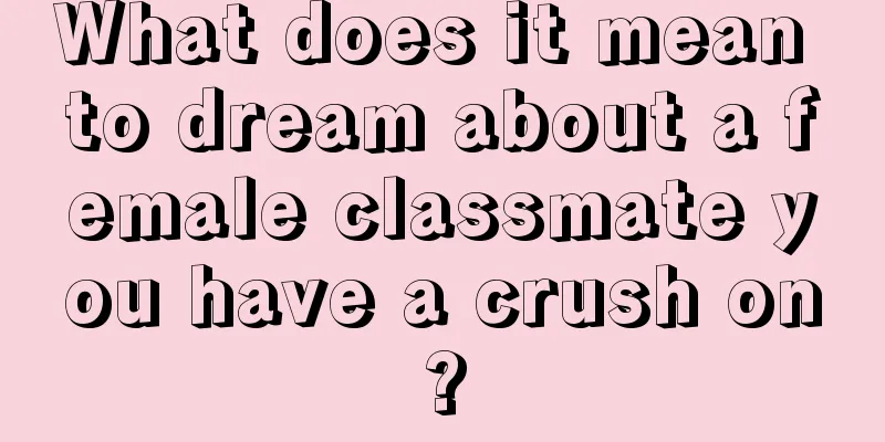 What does it mean to dream about a female classmate you have a crush on?