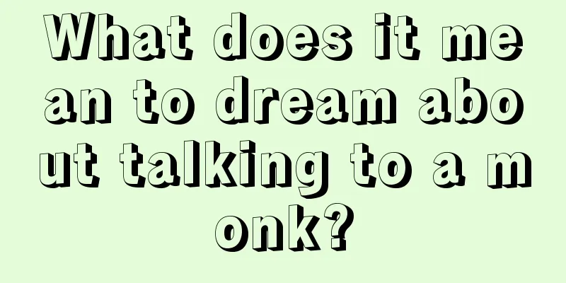 What does it mean to dream about talking to a monk?