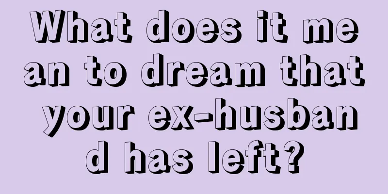 What does it mean to dream that your ex-husband has left?