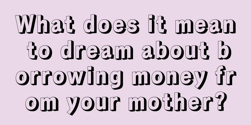 What does it mean to dream about borrowing money from your mother?