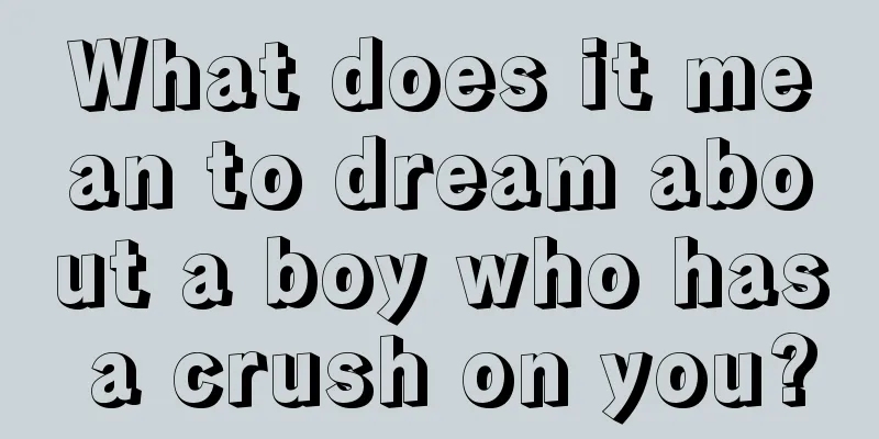 What does it mean to dream about a boy who has a crush on you?