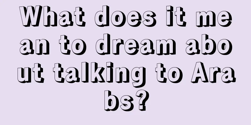 What does it mean to dream about talking to Arabs?