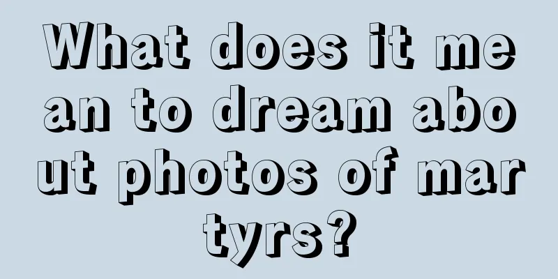 What does it mean to dream about photos of martyrs?