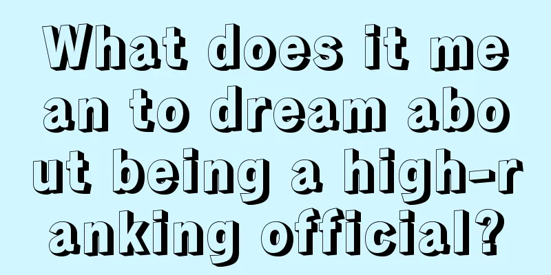 What does it mean to dream about being a high-ranking official?