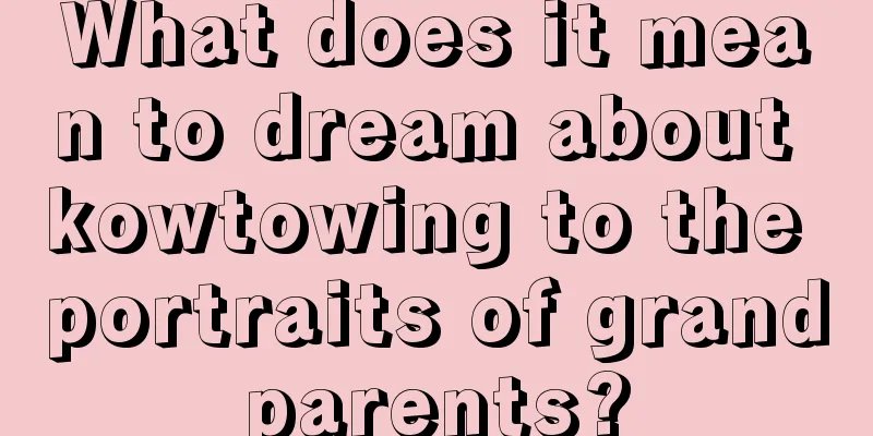 What does it mean to dream about kowtowing to the portraits of grandparents?