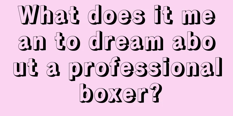 What does it mean to dream about a professional boxer?