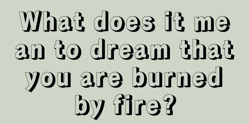 What does it mean to dream that you are burned by fire?