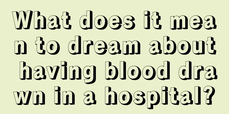 What does it mean to dream about having blood drawn in a hospital?