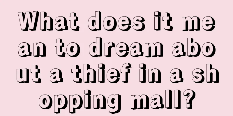 What does it mean to dream about a thief in a shopping mall?