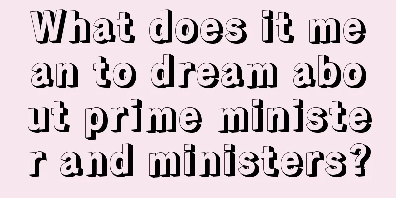 What does it mean to dream about prime minister and ministers?