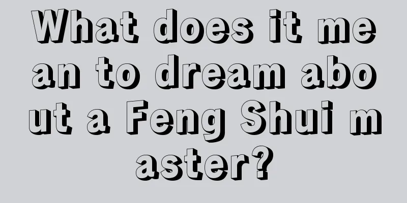 What does it mean to dream about a Feng Shui master?