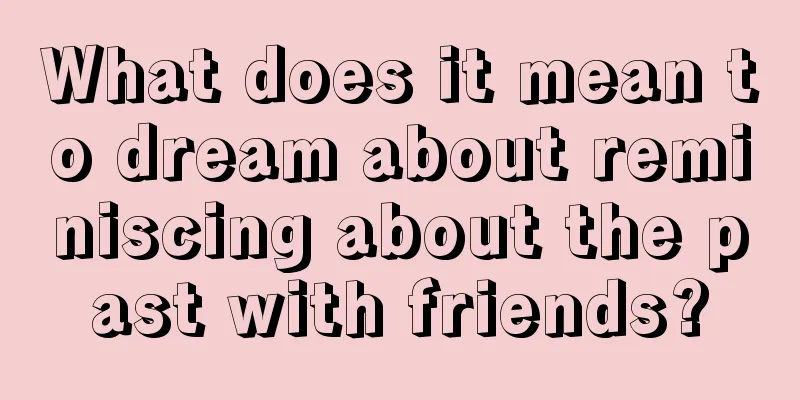 What does it mean to dream about reminiscing about the past with friends?