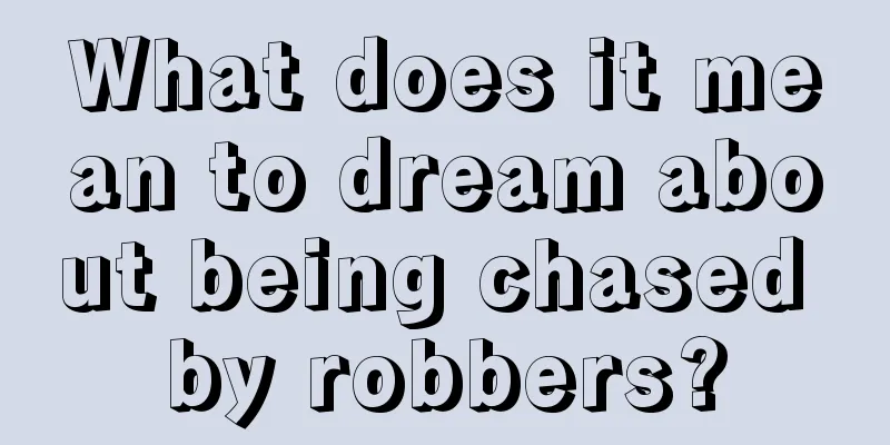 What does it mean to dream about being chased by robbers?