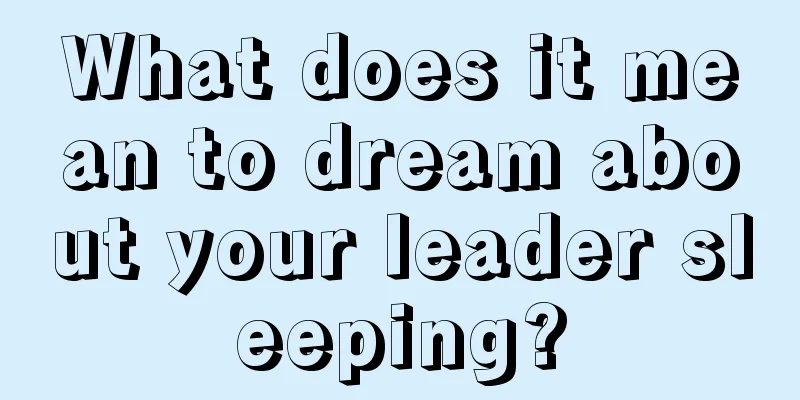 What does it mean to dream about your leader sleeping?