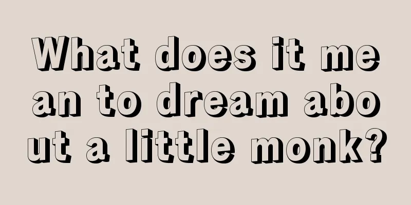 What does it mean to dream about a little monk?