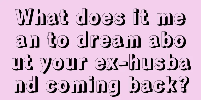 What does it mean to dream about your ex-husband coming back?