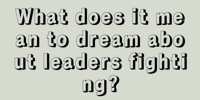 What does it mean to dream about leaders fighting?