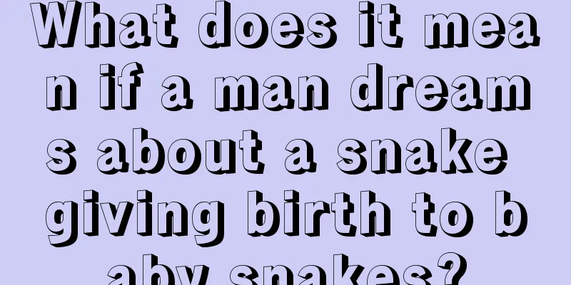 What does it mean if a man dreams about a snake giving birth to baby snakes?