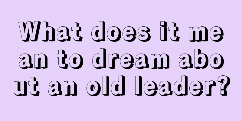 What does it mean to dream about an old leader?