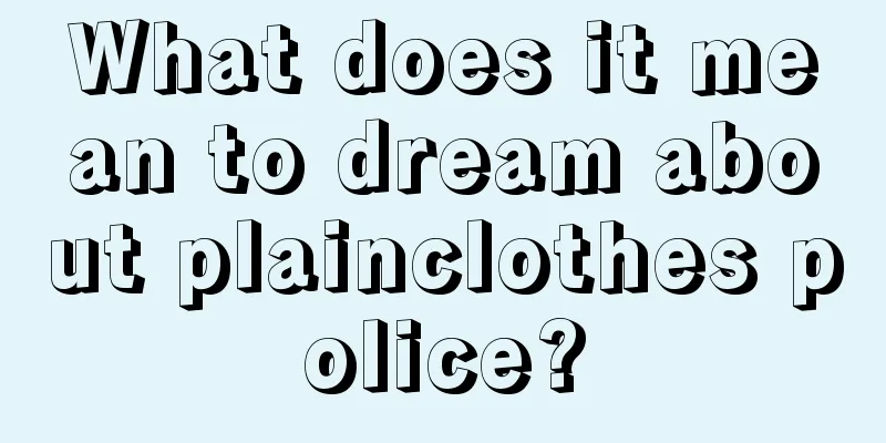 What does it mean to dream about plainclothes police?