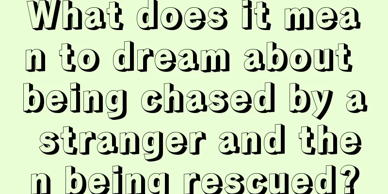 What does it mean to dream about being chased by a stranger and then being rescued?