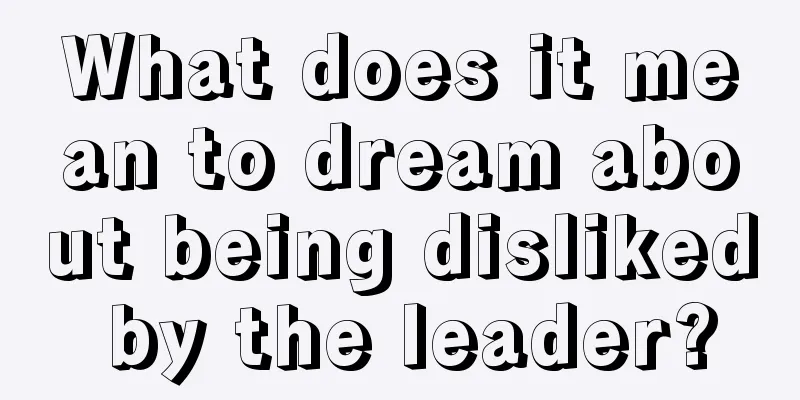 What does it mean to dream about being disliked by the leader?