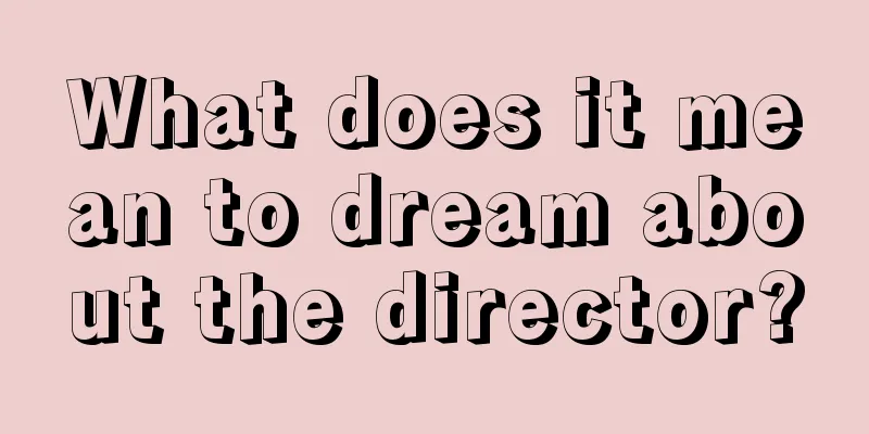 What does it mean to dream about the director?