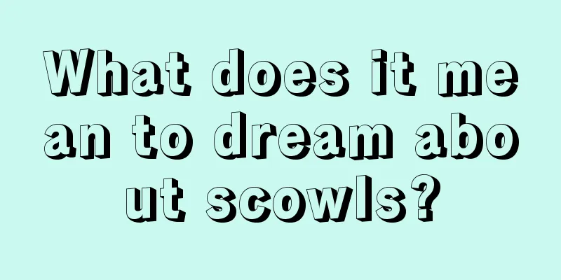 What does it mean to dream about scowls?