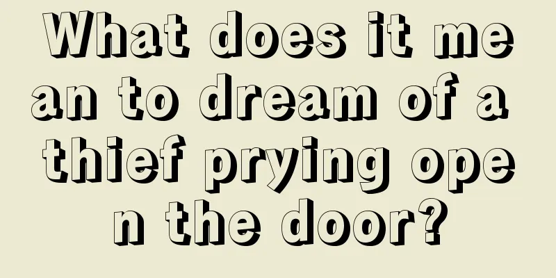 What does it mean to dream of a thief prying open the door?