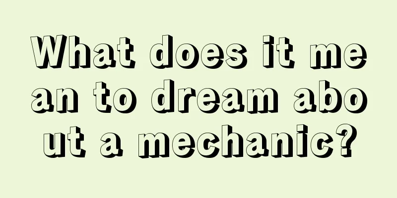 What does it mean to dream about a mechanic?