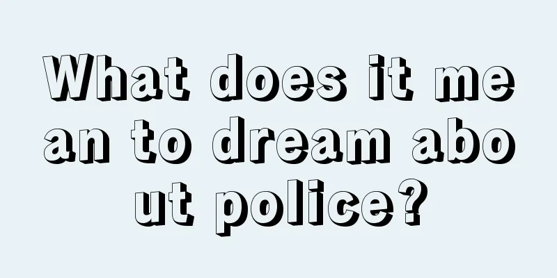 What does it mean to dream about police?